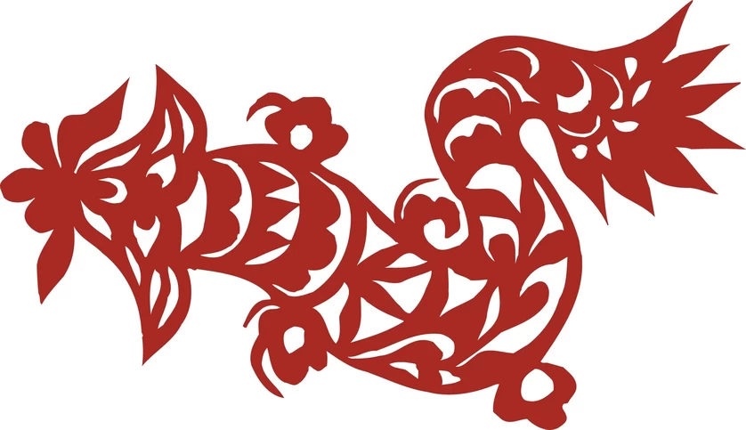中国风中式传统喜庆民俗人物动物窗花剪纸插画边框AI矢量PNG素材【1293】